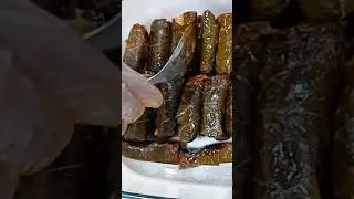 Grape leaves stuff with rice  #asmrfood #ytshorts #asmr #youtubeshorts #shorts #arabicfood