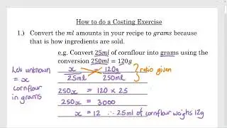 Costing Exercise for Consumer Studies