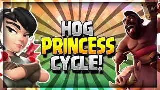 NEW HOG PRINCESS CYCLE DECK!! Trending Hog Rider Deck - Arena 8 to Arena 11 - Clash Royale Strategy