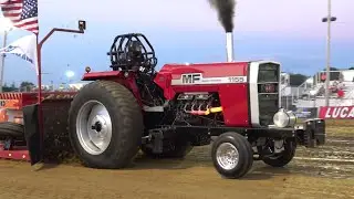 Tractor Pulling: 9,250lb Hot Farm Tractors. Southern Illinois Showdown 2021. The Track at Holzhauers