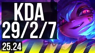 TRISTANA & Nautilus vs ASHE & Senna (ADC) | Good KDA: 29/2/7, 55K damage | EUW Master | 25.24