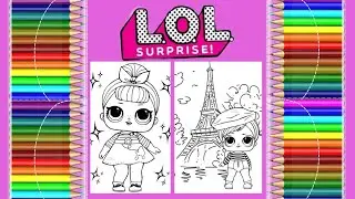 LOL surprise doll 🪆🩷 | lol doll coloring | kids coloring | coloring pages | draw and color | colors