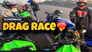 Drag race lag gaye zx10r,zx6r,z900,hayabusa,ninja1000,s1000rr,gt650 #bikes #superbikes 
