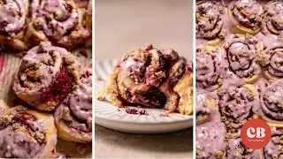 Ultra gooey blackberry raspberry cinnamon crumb rolls!