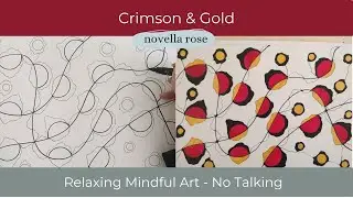 Drawing Abstract Neurographic Doodles with Crimson Ink | Creative Design Flow