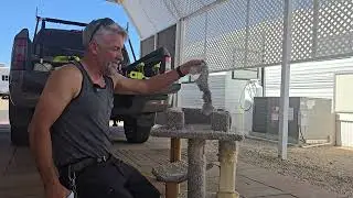 How to repair a cat tree, #cattree #diy #rebuild #newrope #patch @FlunkysFitness