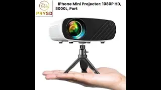 IPhone Mini Projector 1080P HD, 8000L, Portable with Accessories. #shorts