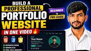 Code to Portfolio Website 🔥 Web Development Project for Beginners | Ashutosh Sir