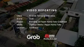 Wah Banget !! Branding 50 Papan Nama Toko Grab Surabaya - Bambu Runcing Production