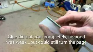 Coroplast & Threaded Rod Hot Glue Test