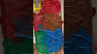 Satisfying rainbow 🌈 color iphone art 🍭#rainbowart #multicolors #satisfying #painting #workart