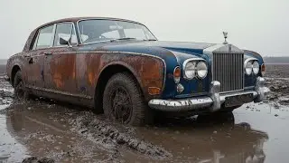 ASMR Car Restoration Rebuild of Midnight Blue Rolls-Royce Phantom V 1963 Recovered from Deep Mud....