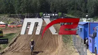Geerts crash - MX2 Race 1 - MXGP of Kegums 2020