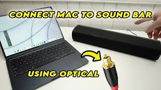 Как подключить компьютер Mac к звуковой панели с помощью оптического кабеля