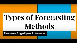Types of Forecasting Method | Operations Management
