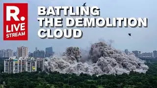 LIVE TV: After Twin Towers' Demolition, Sprinkler Cannons Deployed To Combat Dust Cloud