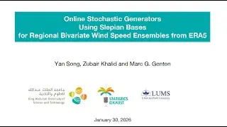 Online Stochastic Generators Using Slepian Bases for Regional Bivariate Wind Speed Ensembles