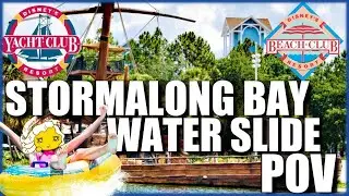 Best Walt Disney World Resort Water Slide POV! The Yacht and Beach Club Stormalong Bay Water Slide!