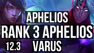 APHELIOS & Sett vs VARUS & Karma (ADC) | Rank 3 Aphelios, 5/1/5, 300+ games | KR Challenger | 12.3