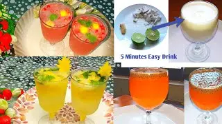 4 Easy and healthy drinks for iftar | iftar special recipes | iftar drinks | ramzan recipes