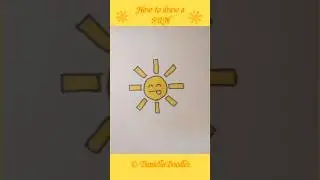 How to draw a Sun☀️! #art #arttutorial #coloring #drawing #pencildrawing #trending #tutorial #viral