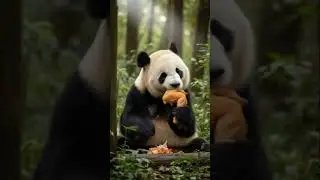 Panda eating chicken #ai #fyp #asmr