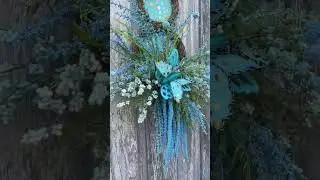How to Make a Blue and Gold Bunny Swag | DIY Spring Wreath Kit Tutorial