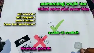 Cara mudah merombak mata kail udang galah menjadi lebih gacor  #205