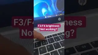 Fix HP Laptop F3/F4 brightness keys #windows #smartphone #tech #laptop #computer
