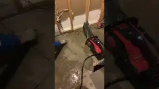 New floor drain and concrete work