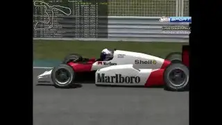 Grand Prix 4. World AI Formula-1 Championship 1986. 1 stage. GP Brasil. Boromo. 25 laps