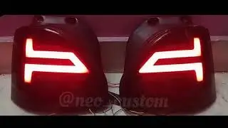 Custom Tail light for  Maruti zen | Audi Style | Type 2 Custom Taillight | Clear glass