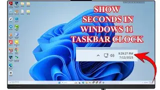 How to show seconds in windows 11 taskbar clock