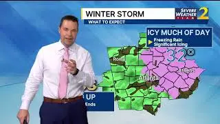 What to expect as winter storm moves through Georgia Sunday