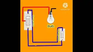 how to two bulb wiring🤔 one bulb wiring diagram bulb connection👈 #electrician #shorts  #shortvideo