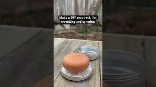 DIY soap holder hack using elastic bands and a metal tin! Perfect for travelling and camping