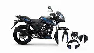 Pulsar 150 black blue body kit $1700 only for subscribe #9359949429 #bikefiberparts#automobile 