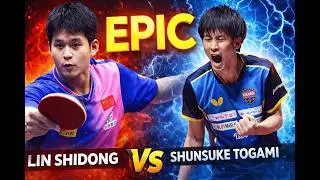 UNBELIEVABLE!!! Shunsuke TOGAMI🇯🇵 vs Lin SHIDONG 🇨🇳 🔥