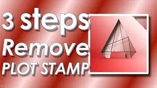 In 3 easy step how to fix educational plot stamp AutoCAD