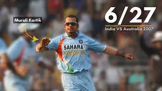 6 Wicket by Murali Kartik | India vs Australia, 7th ODI at Mumbai, Oct 17 2007