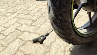 Tubeless Tyre Puncture Repair ||Tubeless Tyre || Work Allrounder ||