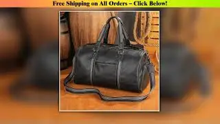Large Travel Handbags Real Cowhide Men's Leather Travel bags Duffle Bag Weeker Bags Soft Cowhide