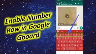 How to Enable Number Row in Google Keyboard