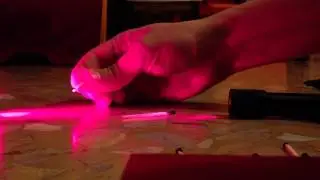 Fun with my new 100mw red laser