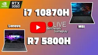 Lenovo Legion 5 VS MSI GP76 // Ryzen 5800H VS I7 - 10870H // Live Benchmark // RTX 3060