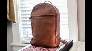 Roots Leather  Backpack- Go Pack Tribe 15inch