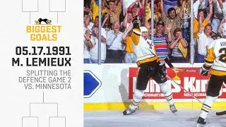 Lemieux's Signature Goal Against the North Stars | Biggest Goals in Penguins History