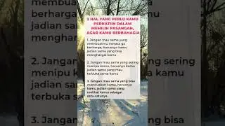 Tips memilih pasangan #tips #fakta #mitos #information #shorts