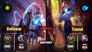 Challenger VOLIBEAR [Aftershock] (Support) VS  YUUMI - Challenger EUW Patch 10.6