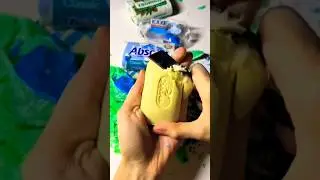 MOST SATISFYING SOAP CUTTING ASMR 💛🤩💫 #satisfying #асмрsoap #soapcarving #relax #asmr #soap #sleep